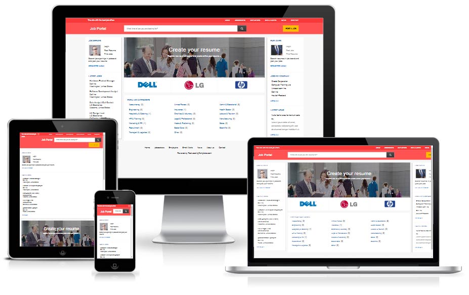 job board website free responsive and fast loading template