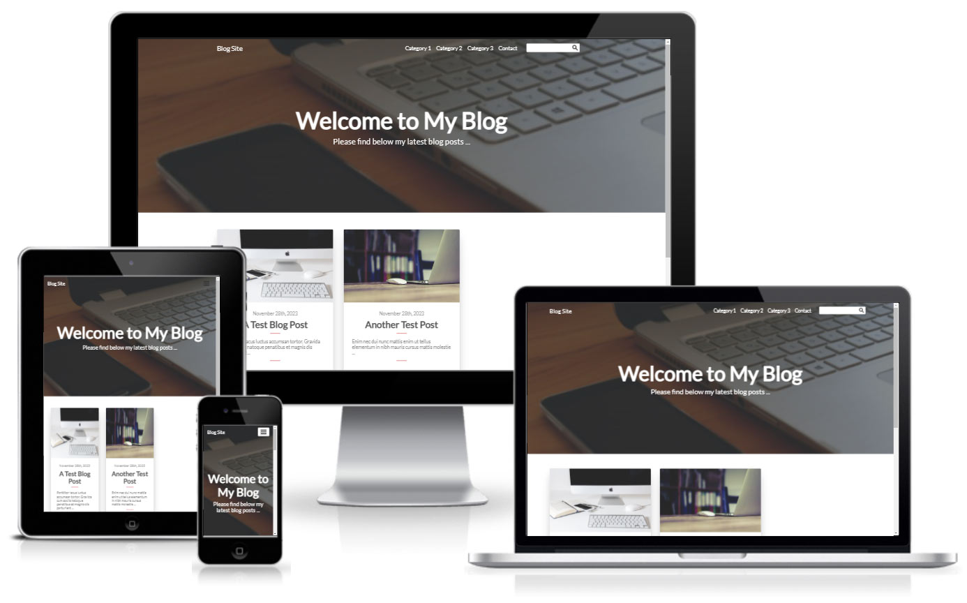 personal blog template free responsive and fast loading template