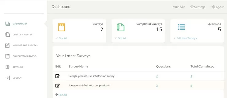 atn survey php software administration panel