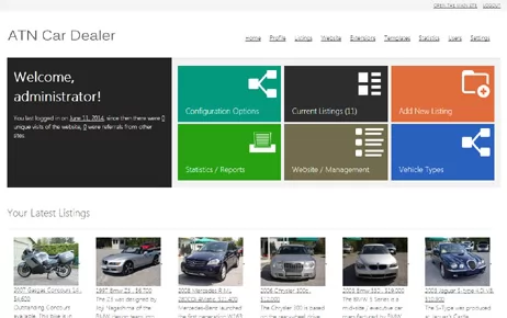 admin panel car dealer script