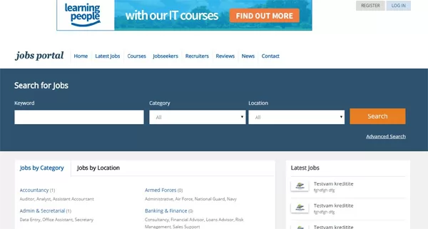 responsive template integration jobs board