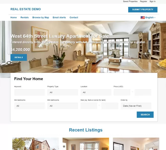 property portal responsive demo